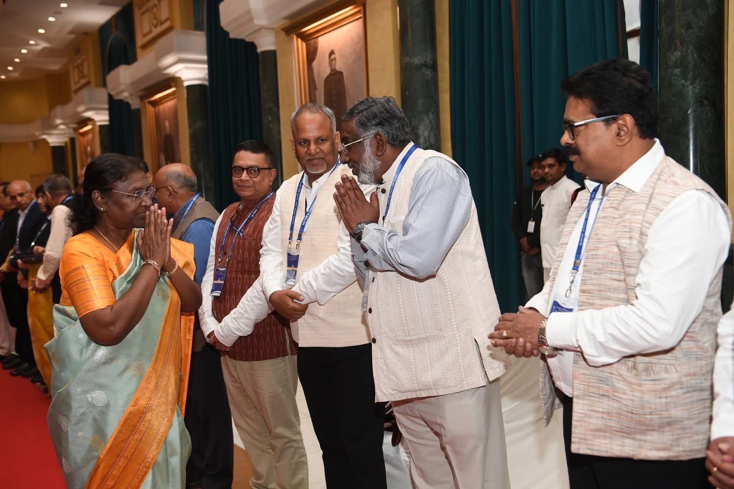 At the Higher Education Summit with President Draupadi Murmu